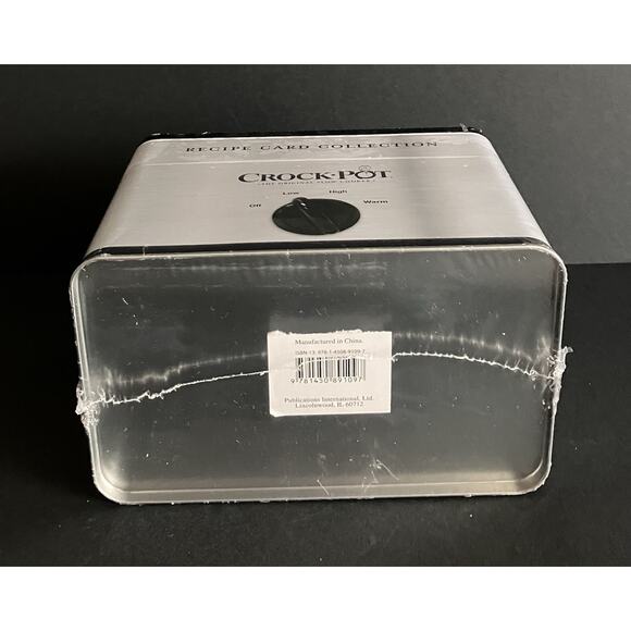 Crock Pot Slow Cooker Recipe Collection Tin 76 Cards 5 Dividers New Sealed - Picture 3 of 6